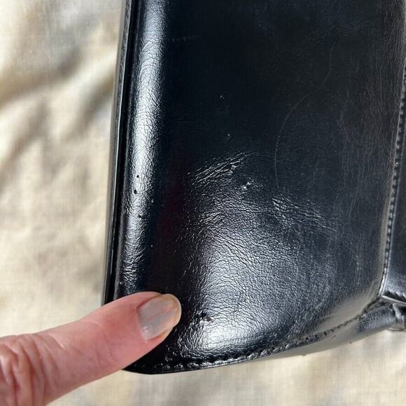 House of Want vegan black leather purse chain shoulder strap Y2K Capsule style - Picture 15 of 16